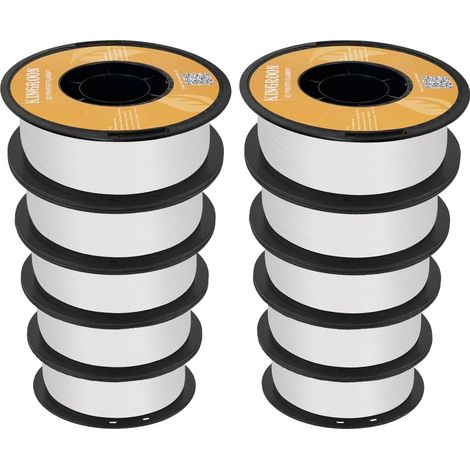 Filamento per stampanti 3D ad alta velocità, compatibile con stampanti FDM, 10 kg, bianco (1/2)
