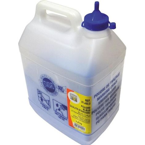 Mondelin – Poudre à tracer 3.5kg – Très fort pouvoir marquant – Excellente tenue sur toutes surfaces – Pour chantiers intérieurs et extérieurs