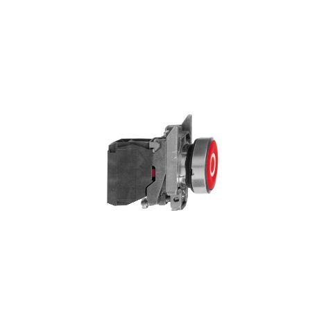 Pulsante rosso Ø22 - filoghiera ad impulso - 1 NC - XB4BA4322