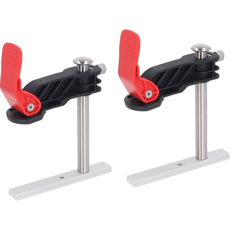 2 pièces serre-joint à dégagement rapide pour menuiserie, fixation polyvalente de panneaux et rails de guidage sur table (1/5)
