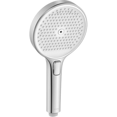kielle Oudee - Pommeau de douche 130, 3 jets, EcoSpare, chrome/blanc 20402011E