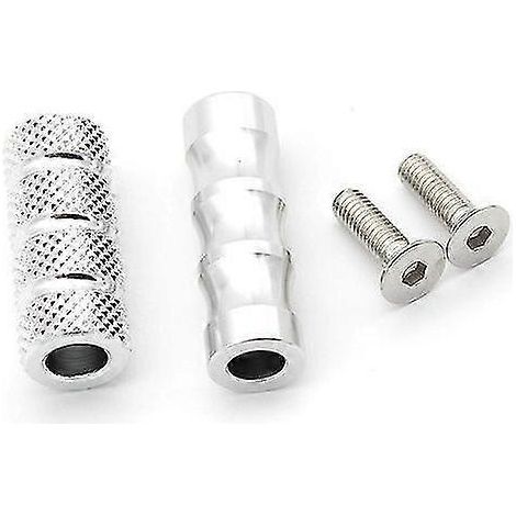 Für Yamaha FZ1 FZ8 R15 R25 R3 R125 R6 R1 MT07 FZ07 FZ09 MT09 CNC Motorrad Kleine Fußrasten Fußrasten Pedale Set --silber (1/5)