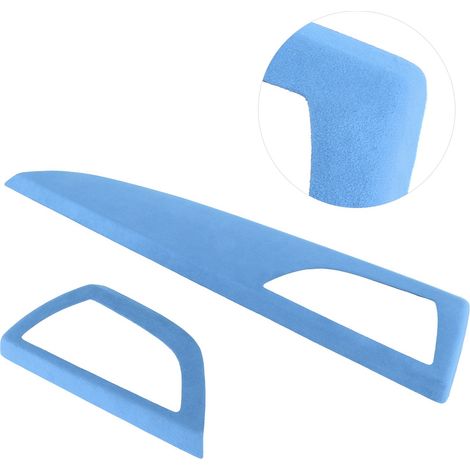 Tablette de bord CoPilot avec prise 12V, garniture suédée, compatible Série 1 F20 F21 2011-2016, bleu ciel (1/5)