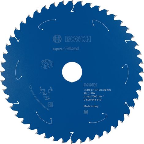 Bosch  lama  sega  circolare  Expert  for  Wood  per  seghe  a  troncare  a  batteria  216  x  1,7  x  30  mm  48  -  2608644519 (1/5)