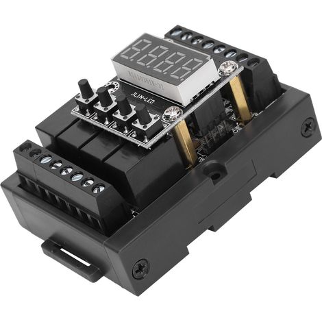 Industrielle SPS-Steuerplatine mit Relais und Digitalanzeige, integriert im Gehäuse JL1N-10MRY DC24V (1/5)