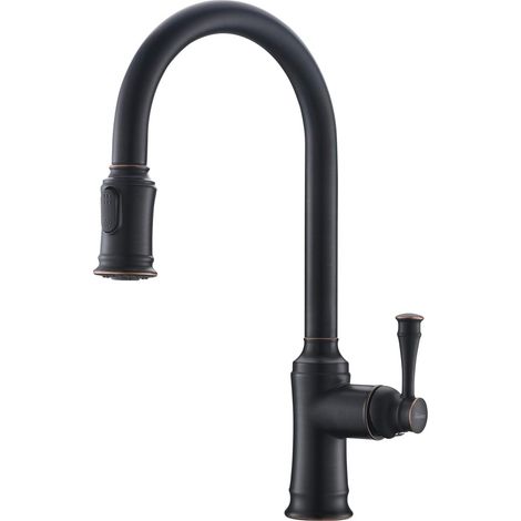 Robinet Mitigeur de cuisine extensible avec douchette extensible à 360° 2 fonctions Robinet de cuisine (1/4)