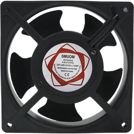Boîte de Cheminée Ventilateur Axial Lames Haute Température Insérables Silencieux Universel 120 x 120 x 38 mm (1/3)