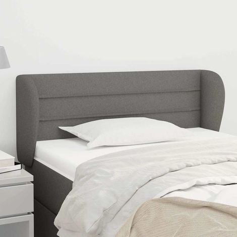 vidaXL Cabecero de tela gris oscuro 83x23x78/88 cm (1/5)