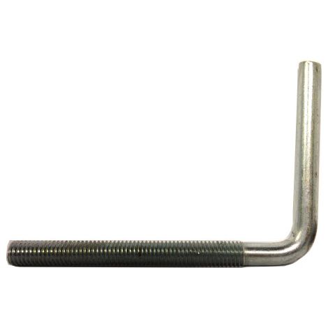 Foundation Bolt (Anchor or L-Bolt) M8 x 95 mm Zinc Plated Mild Steel (1/2)