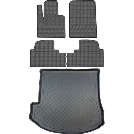 Hyundai Grand Santa Fe III DM SUV (2015–07.2018) – SET: Gummifußmatten + Kofferraummatte (1/5)