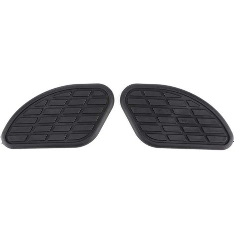 Grip Reservoir Moto,Paire de Traction Pad Moto réservoir de Carburant Protecteur Vintage Universal Autocollants Grip Genou (Noir) (1/5)