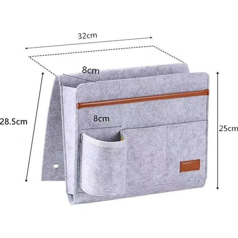 Organisateur d'accoudoir de canapé, sac de rangement antidérapant pour fauteuil avec 5 poches (1/3)