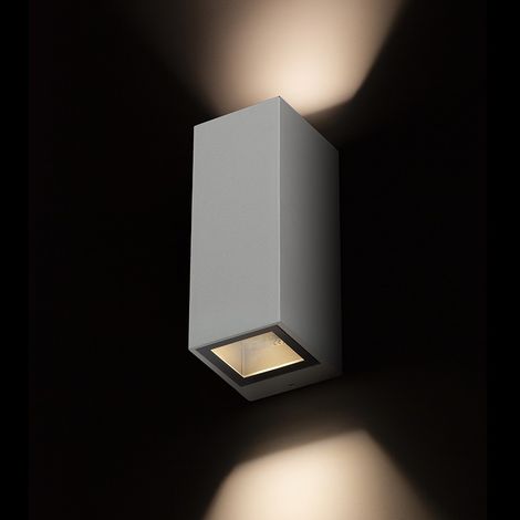 Lampada applique DESMOND II da parete grigio antracite  230V GU10 2x35W IP44