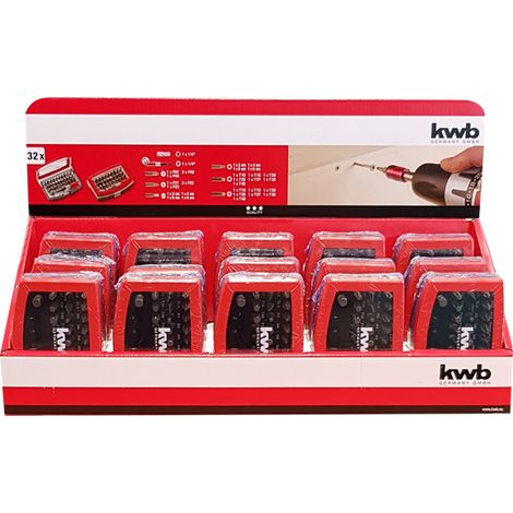 Set Inserti Avvitamento Bits 32 PEZZI 118490 KWB EINHELL (1/10)