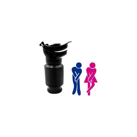 Urinoir Rétractable 750ml Homme/Femme – Flacon Urinaire Portable, Réutilisable, Pratique en Camping, Voiture et Voyages