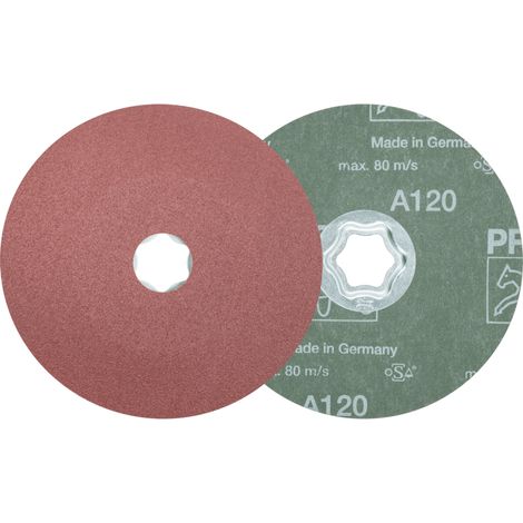 PFERD TOOLS COMBICLICK Korund Fiberscheibe Ø 125 mm A120 für universelle Anwendungen (10) 10 Stk (1/5)