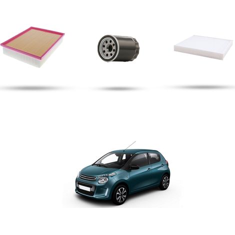 Kit tagliando 3 filtri compatibile con Citroen C1 II 1.0 vti 53kw dal 2018 (1/4)
