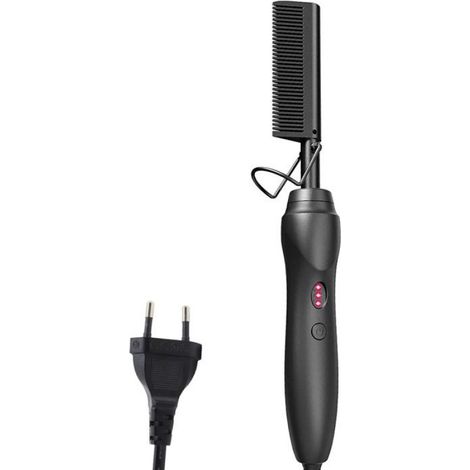 Peigne à lisser électrique - - Portable - Anti-brûlure - Pour cheveux mouillés ou secs (1/3)