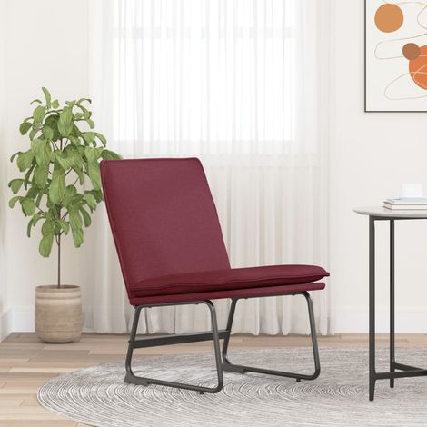 Loungesessel Weinrot 52x75x76 cm Stoff