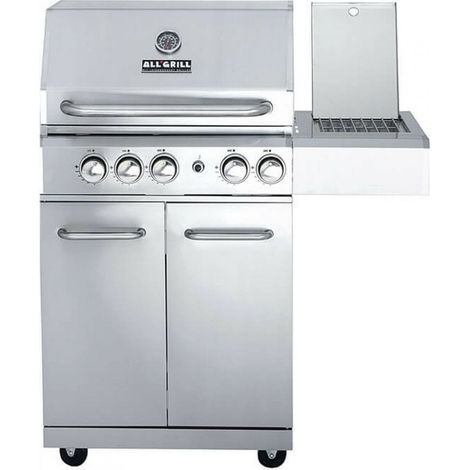 ALLGRILL Gasgrill ALLROUNDER M Modular Grundmodell 3 Brenner, Seitenkocher, Backburner (100303) (1/4)
