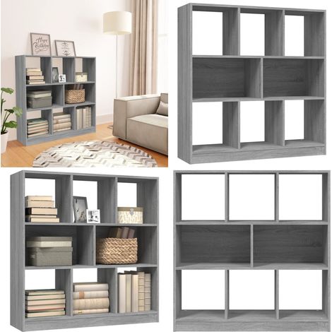 Bücherregal Grau Sonoma 97,5x29,5x100 cm Holzwerkstoff - Bücherregal - Regal - Holzküche - Grau - Sonoma - Home & Living (1/5)