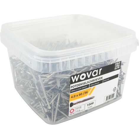 Seau-avantage Vis potdeksel Noir Inox 410 4,0 x 60 mm Torx 15