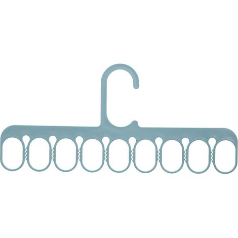 Organisateur de placard/penderie à 9 crochets, portant multifonctionnel pour foulards, chaussettes, pantalons, vert (1/5)