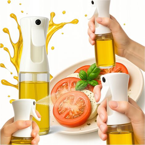 Pulverizador de vidrio para aceite de oliva y vinagre de 200 ml.