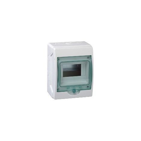 Caja eléctrica schneider electric mureva mini 6 módulos transparente