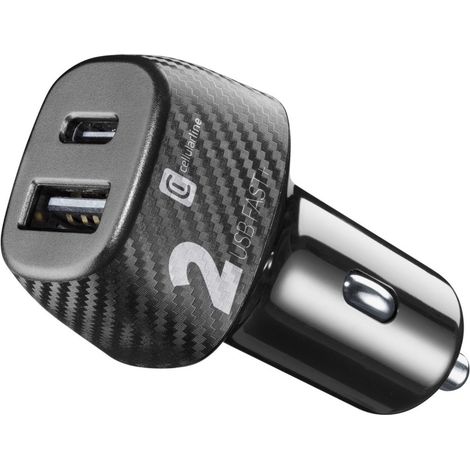 Cellularline KFZ-Lader MULTIPOWER 32W 1x USB Type-C und 1x Type-A