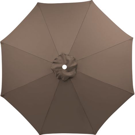 Toile de Remplacement pour Parasol 8 Branches – Housse de Parasol Banana, Résistante aux UV et Imperméable, Parasol de Jardin, Toile de Remplacement en Toile de Haute Qualité( Taupe foncé,200CM)