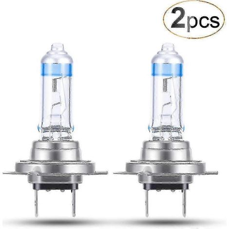 2 ampoules xénon H7 12 V 70 W ultra-lumineuses, ampoules de phares de voiture/moto, feux de croisement, halogènes. (1/5)