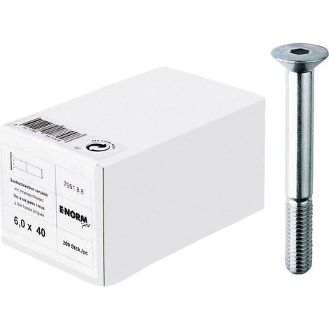 E-NORMpro DIN 7991 8.8 galZn M8x80 HP