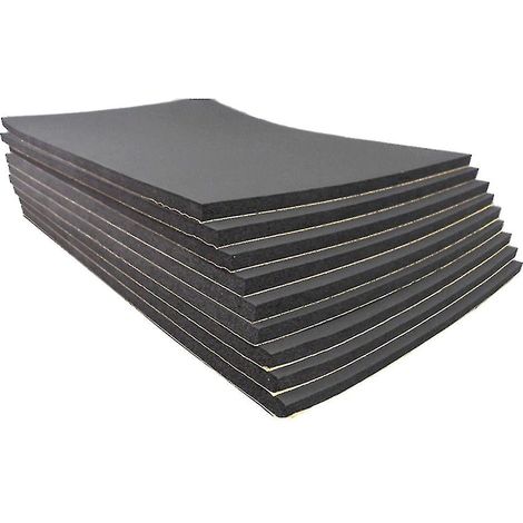 feuilles de mousse insonorisante autocollantes de 6 mm d'épaisseur pour voitures, 30 x 50 cm (1/5)