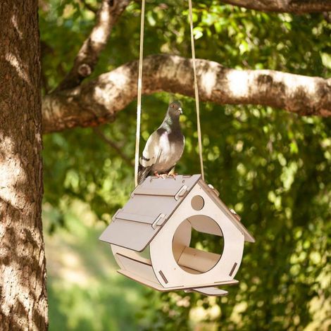 Large Wooden Bird House 22×14×18cm  Outdoor Garden Wild Bird Nest & Shelter