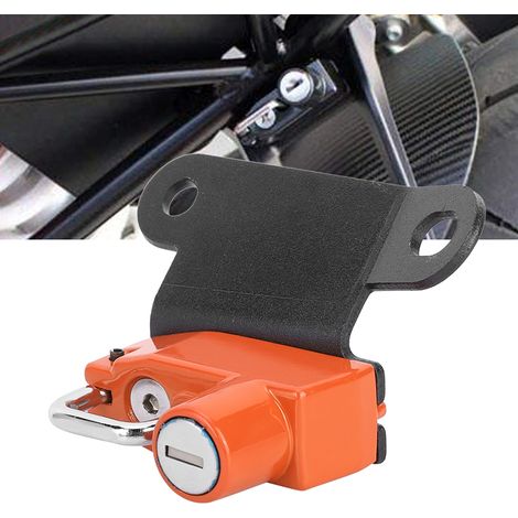 Crochet de sécurité antivol en alliage d'aluminium pour casque de moto SuperDuke R 1290 (à partir de 2014) (Orange) (1/5)