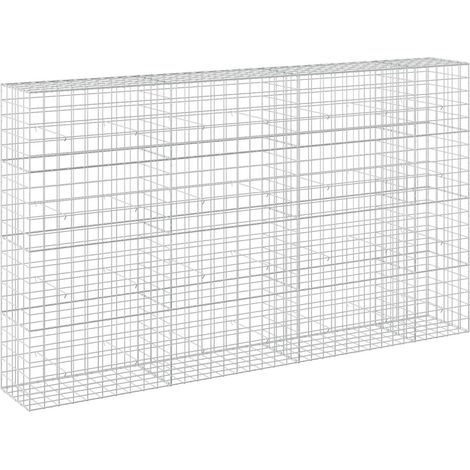 vidaXL Gabion with 5 mm Wire and 10x10 cm Mesh 350x50x200 cm