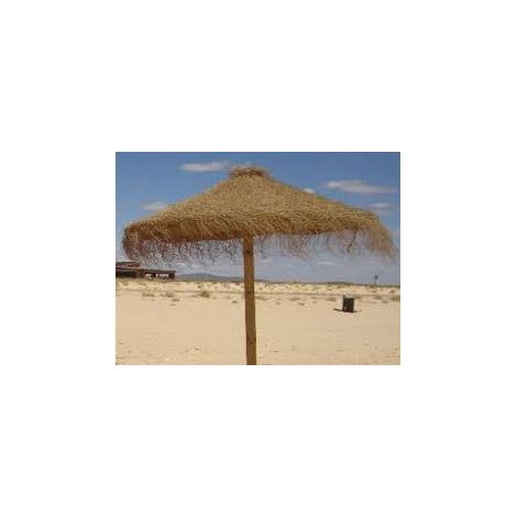 Parasol Sombrilla De Esparto 2 Mts Para Jardin,,Playa Y Piscina (1/5)