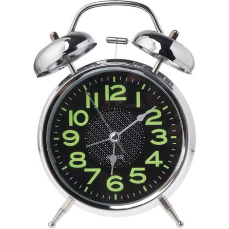 Mini sveglia orologio da tavolo analogico retro doppia campana piccola DD-02607