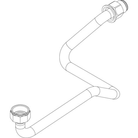 BOSCH Ersatzteil TTNR: 87186660150 Gasrohr unten (1/2)