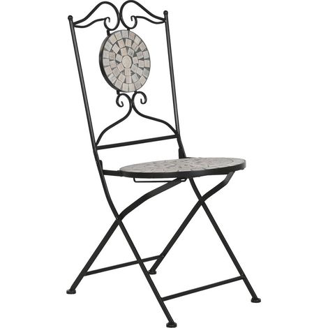 Silla Forja Ceramica 42X50X94 Mosaico Multicolor (1/5)