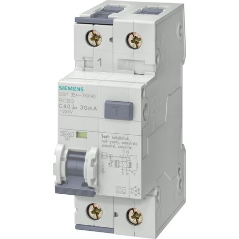 Magnetotermico differenziale C16 Tipo F 30mA 1P+N Siemens 5SU13544KK16 (1/2)
