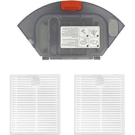 Réservoir d'eau et bac à poussière 2 en 1 pour Xiaomi Mijia E10 E12 B112 avec filtre HEPA (1/5)