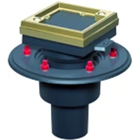 ACO Fermeture de nettoyage Finor S DN100 90 degrés/L15/ fonte/cadre en laiton/peinture, 5289.23.34