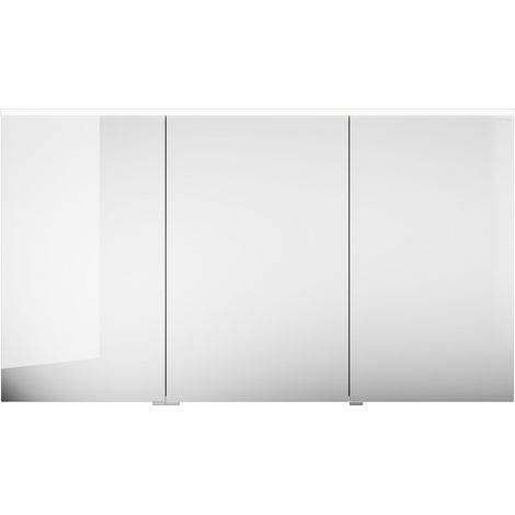 burgbad Eqio armario con espejo con luz LED superior e