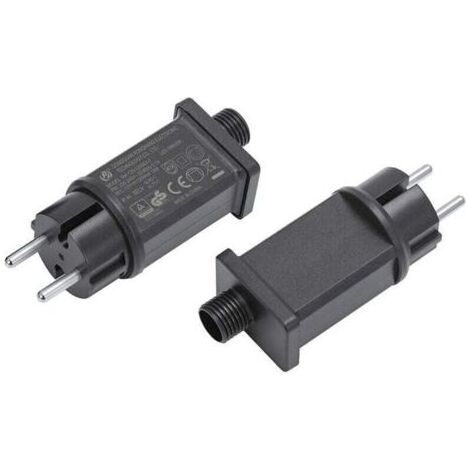 Pair Sjqka – Alimentation pour luminaire 12V 15W – Transformateur IP44 étanche – Adaptateur basse tension pour guirlandes lumineuses – Utilisation intérieure/extérieure (1/4)
