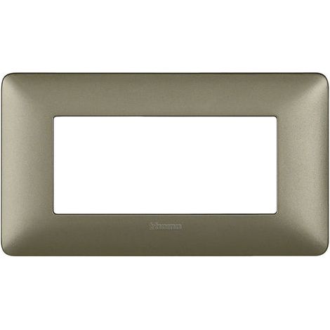 Plaque Bticino Matix 4 modules titanium AM4804MTA (1/2)