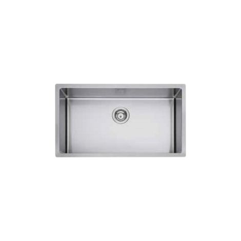 Apell LNR74FSFR Radius R12 Lavello sottopiano 1 vasca Acciaio inox con foro rubinetto (74x44x20.1 cm) colore Acciaio inox (1/3)