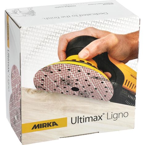 Mirka – Disques abrasifs autoagrippants Multifit Ø 150mm – Grain 60 – Lot de 50 pièces – Multi-trous pour ponçage bois dur