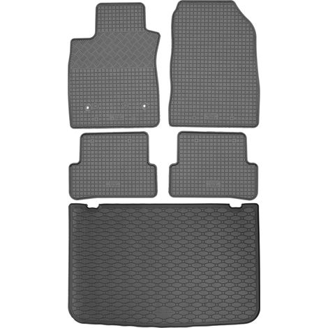 Juego de alfombrillas de goma para coche y maletero para Renault Clio IV Hatchback (de marzo de 2013 a febrero de 2021). (1/5)